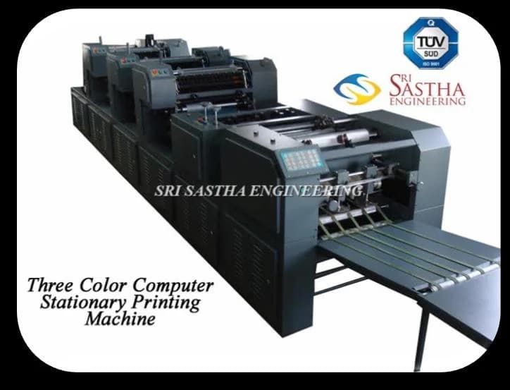 Three-Color Computerized Stationary Printing Machine